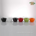 Handmade colored small decorative glass candle holder